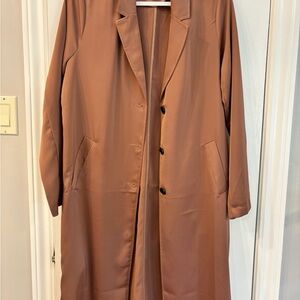 Dynamite Rose Gold Cardigan Sweater Classic Style